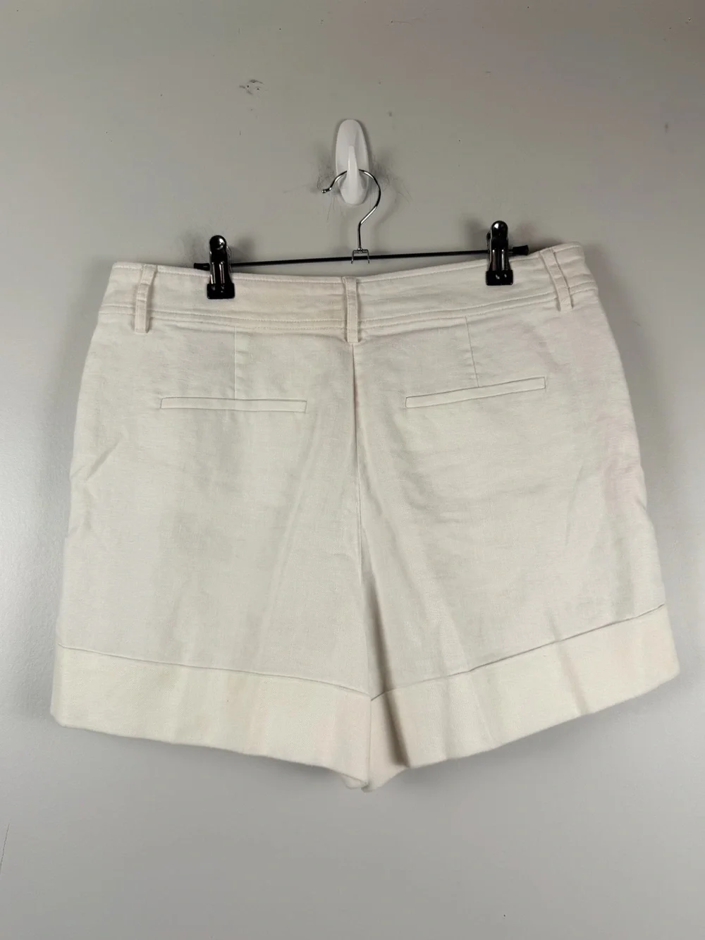 J. Crew Women’s Remi short in stretch linen blend White Size 10